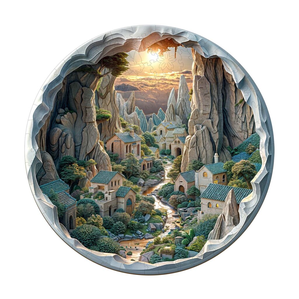 Wooden Jigsaw Puzzle – 3D Vision Inside the Cave 2 66d089eee026b