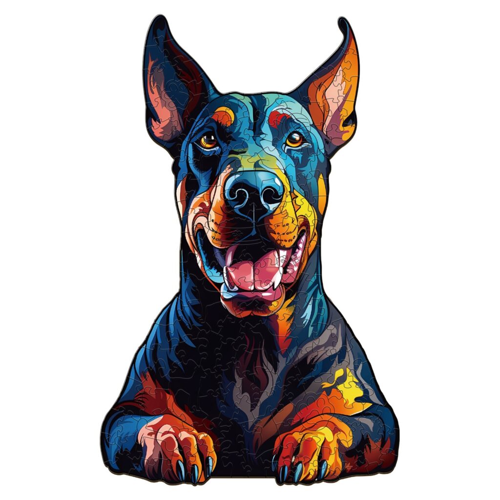 Wooden Jigsaw Puzzle-Doberman Pinscher 66d264a2df4e6