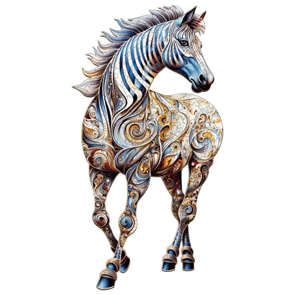 Wooden Jigsaw Puzzle-Free Zebra 66d07ff252318