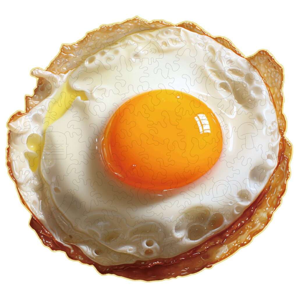 Wooden Jigsaw Puzzle-Fried Egg 66d1fd150aa93