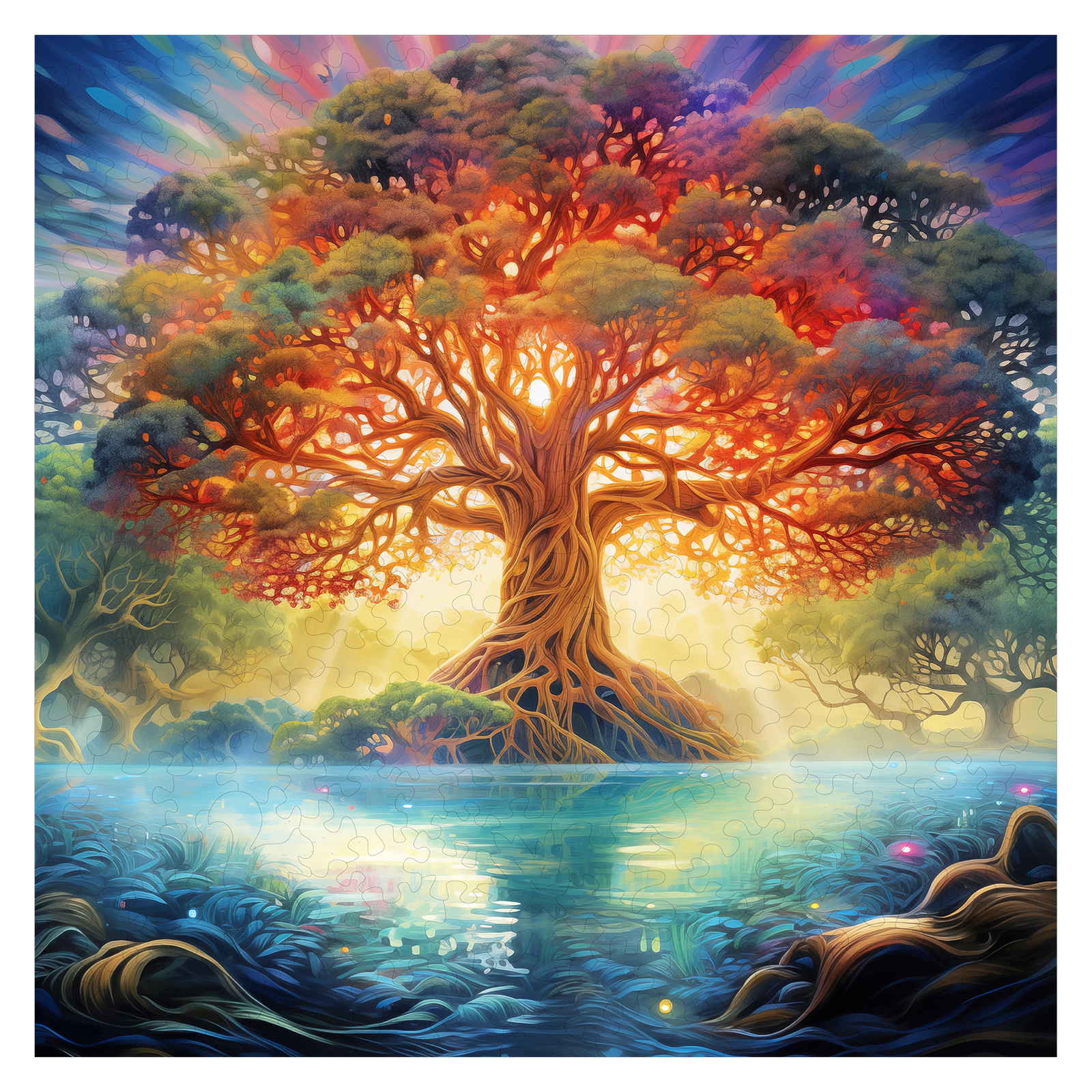 Read more about the article Wooden Jigsaw Puzzle – Twilight Divine Tree 66d34715148fe