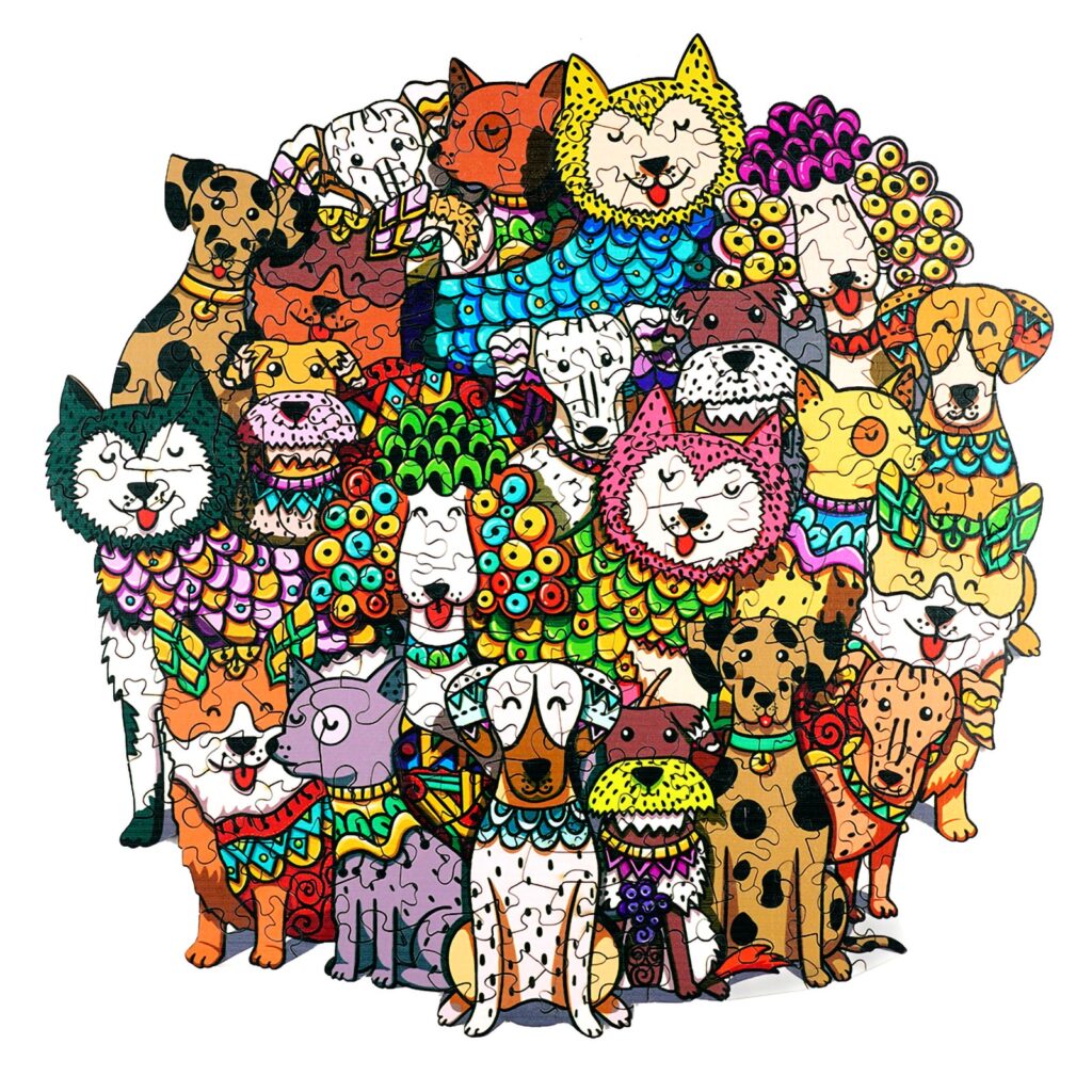 Wooden Jigsaw Puzzle-RICH DOG 66d0751576cec
