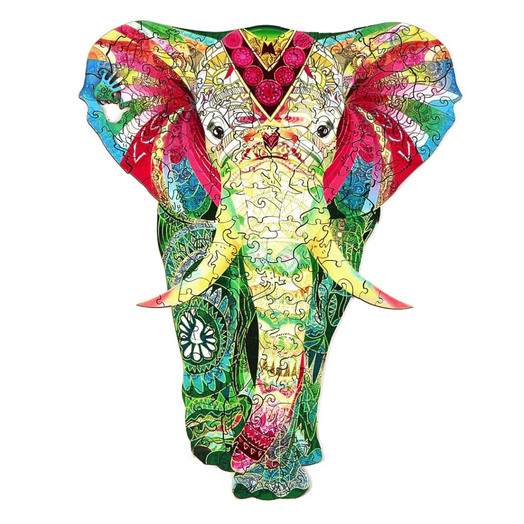 Wooden Jigsaw Puzzle-SHINY ELEPHANT 66d02ce9883c9