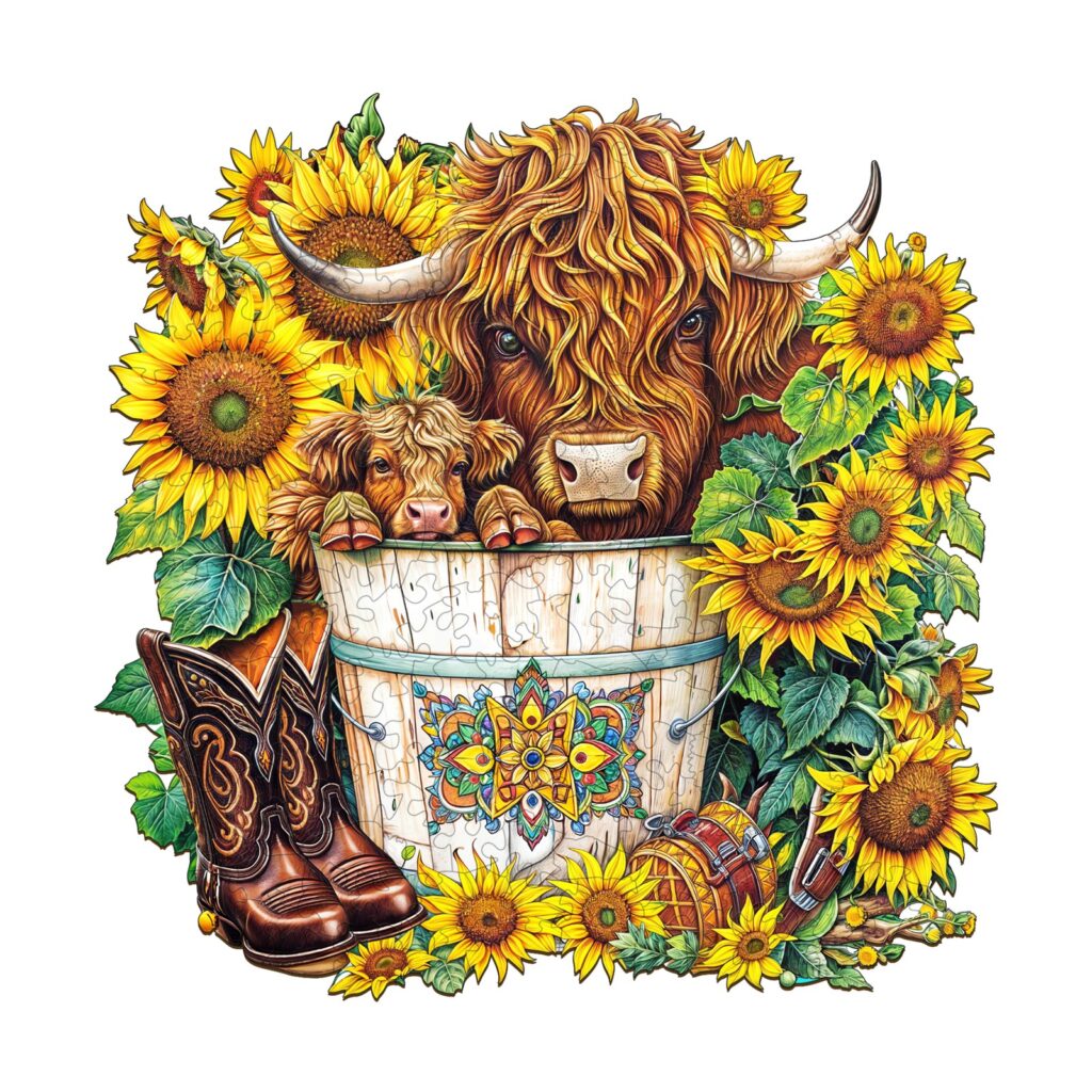 Wooden Jigsaw Puzzle – Sunflower Pasture 66d0c794a91dd