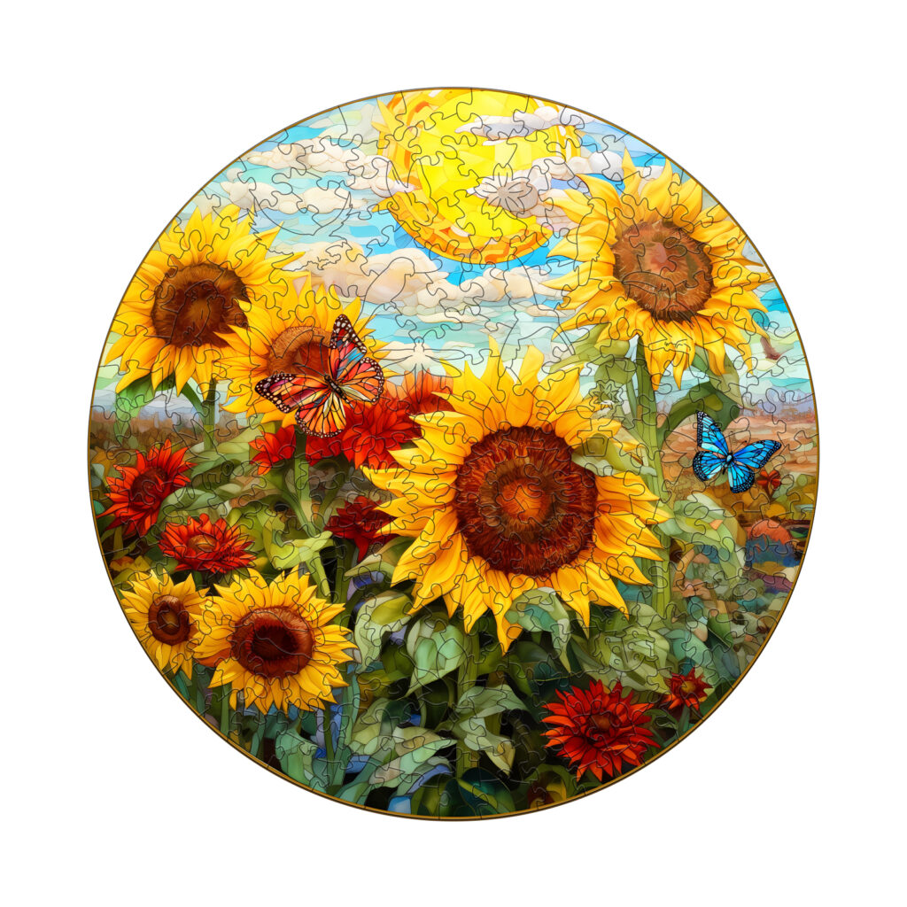Wooden Jigsaw Puzzle – Sunflower Sonata 66d259ebb7594