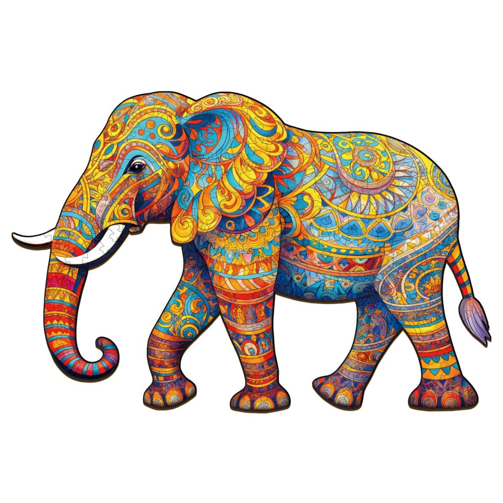 Wooden Jigsaw Puzzle – Walking Elephant 66d1a02cb6eeb