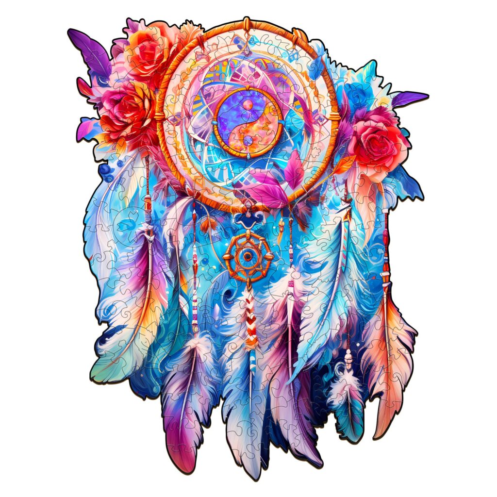 Wooden Jigsaw Puzzle – Yin Yang Dream Catcher 66d12483a8581