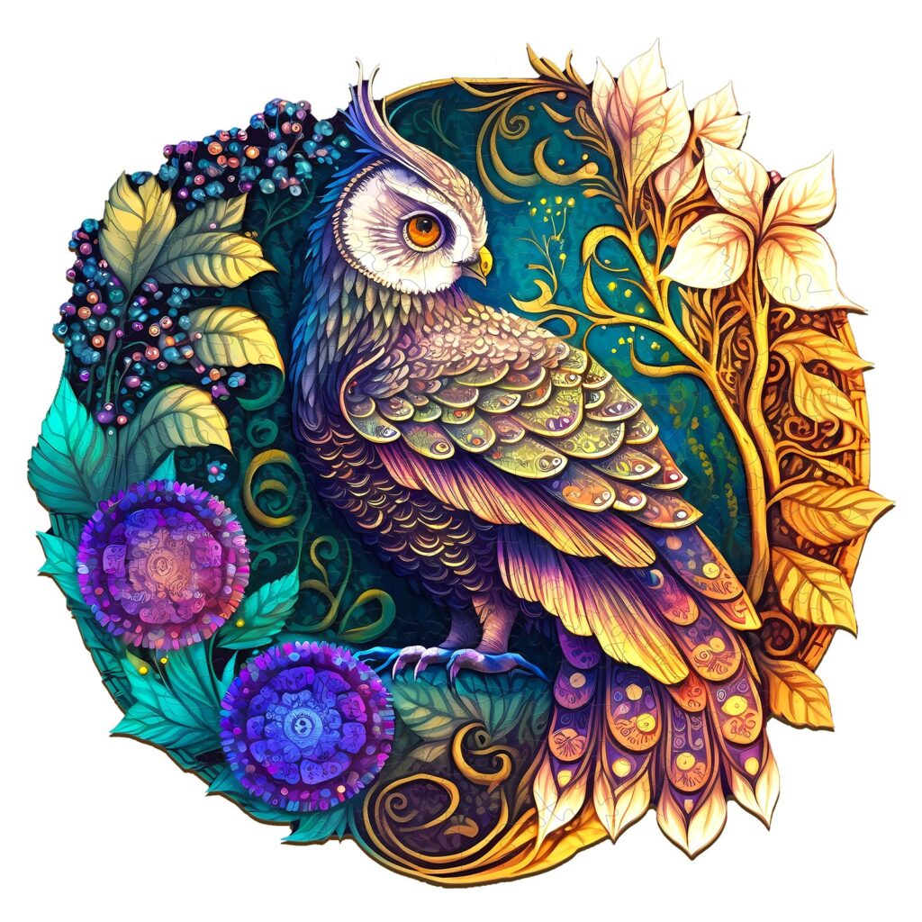 Wooden Jigsaw Puzzle-Yin Yang Owl 3 66cfef140d56e