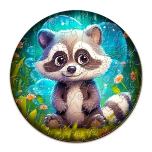 Read more about the article Children Wooden Jigsaw Puzzle-Cute Raccoon 66e301a05d800