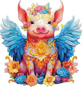 Read more about the article Wooden Jigsaw Puzzle-Angel Pig 66ea42070d5fb