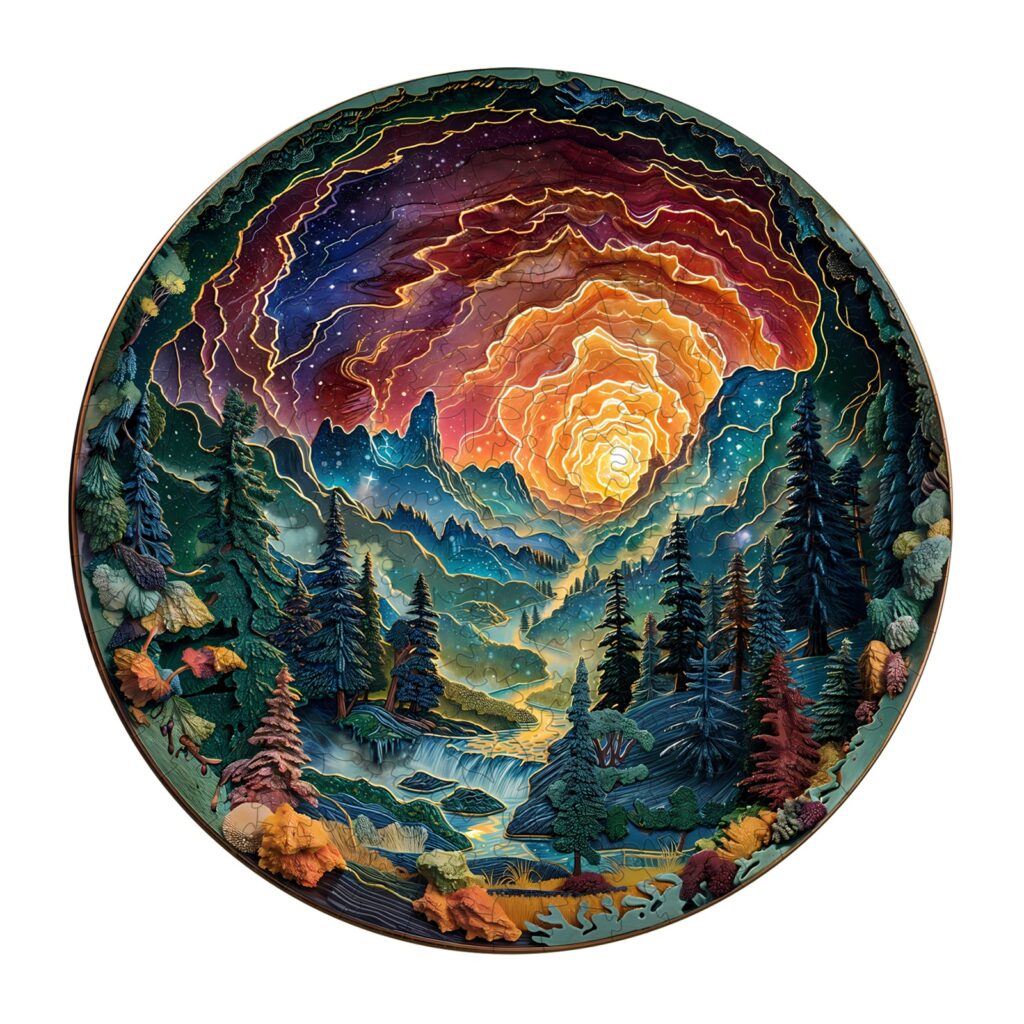 Wooden Jigsaw Puzzle – 3D Cave Sky 66e75b4886503