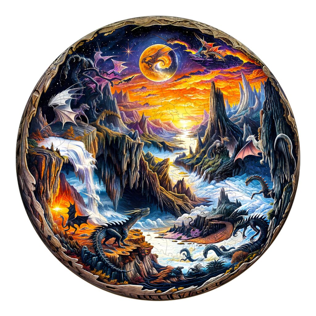 Wooden Jigsaw Puzzle-3D Fantasy World 66de9327c7e0b