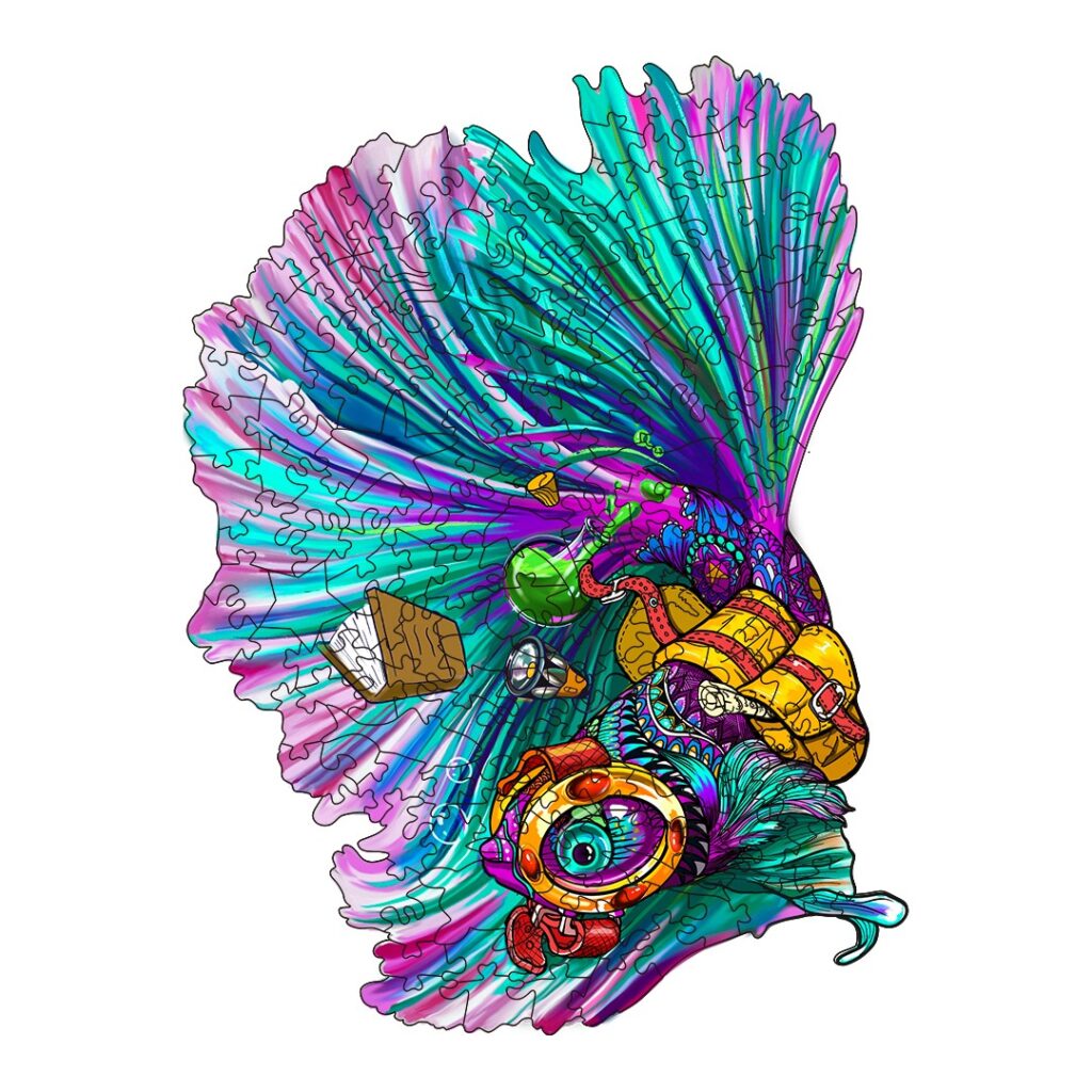 Wooden Jigsaw Puzzle -ADVENTUROUS BETTA 66ead238ba917