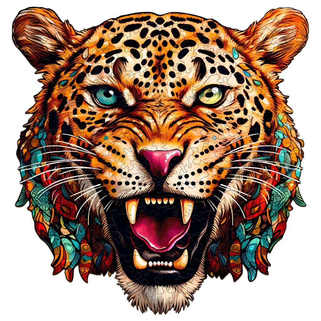 Wooden Jigsaw Puzzle-Agile Leopard 66d82b732d584