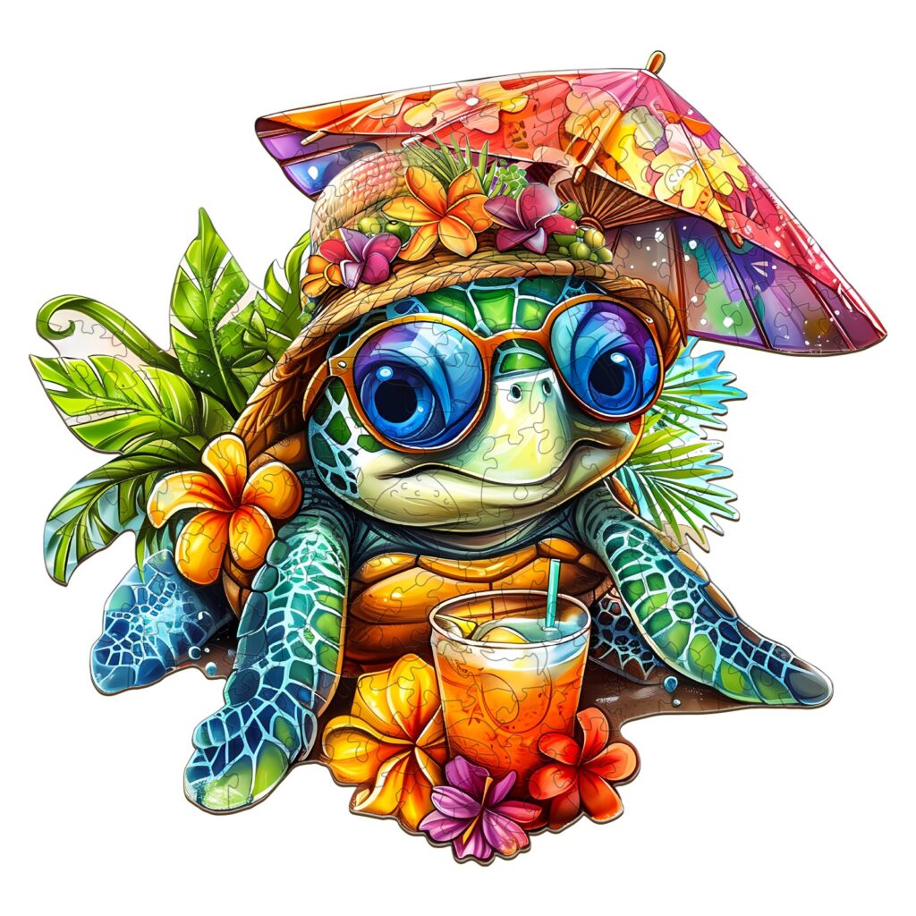 Wooden Jigsaw Puzzle – Beach Turtle 66e727c5243cb