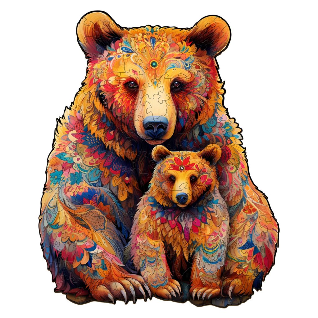 Wooden Jigsaw Puzzle-Bear Family 66d87dff329c7