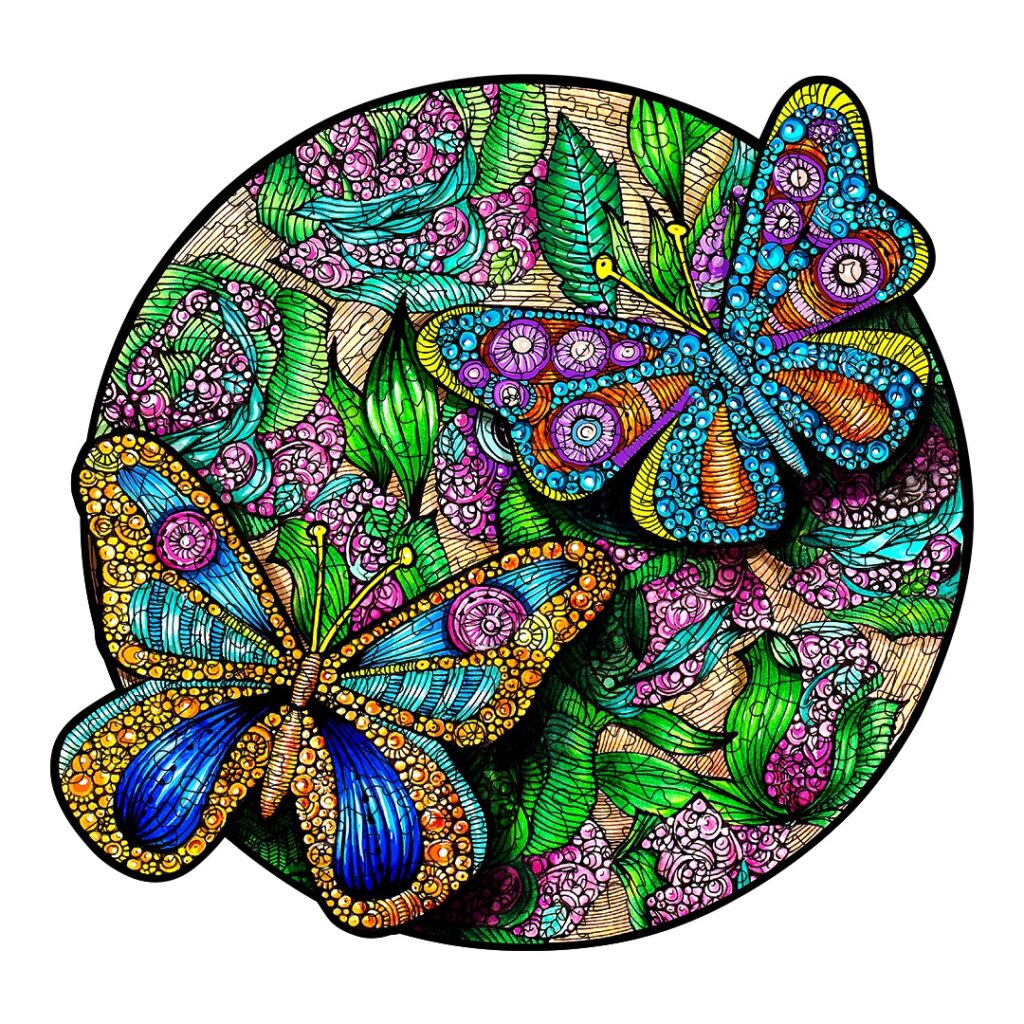 Wooden Jigsaw Puzzle-BEAUTIFUL BUTTERFLY 66df0f05b92c4