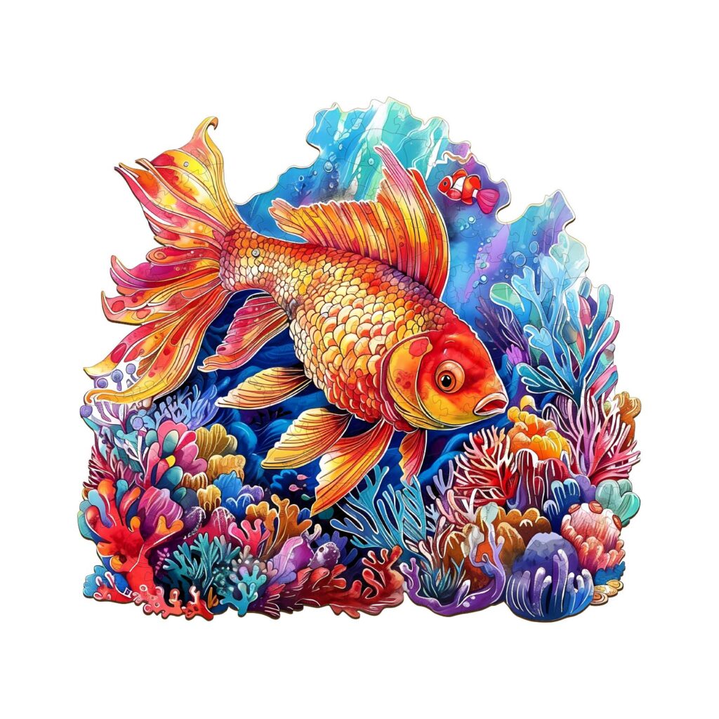 Wooden Jigsaw Puzzle – Beautiful Goldfish 66db835c5d186