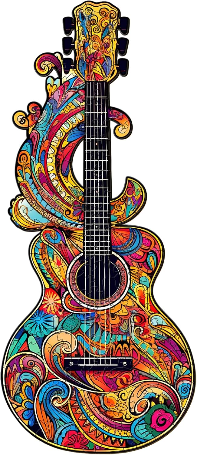 Read more about the article Wooden Jigsaw Puzzle-beautiful guitar 66ee536c7d9ff