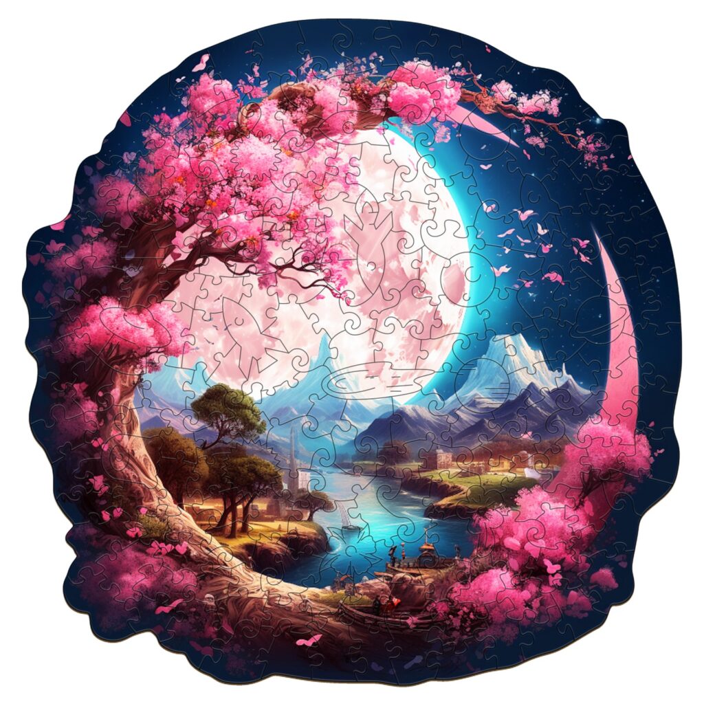 Wooden Jigsaw Puzzle – Beautiful Moon Island 66ea189fe3077