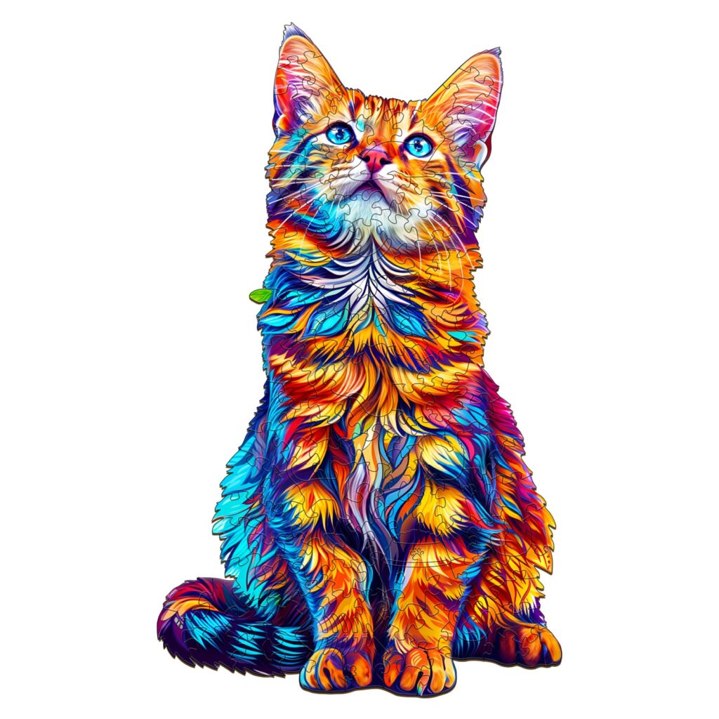 Wooden Jigsaw Puzzle-Bengal Cat 2 66e64f2e28055