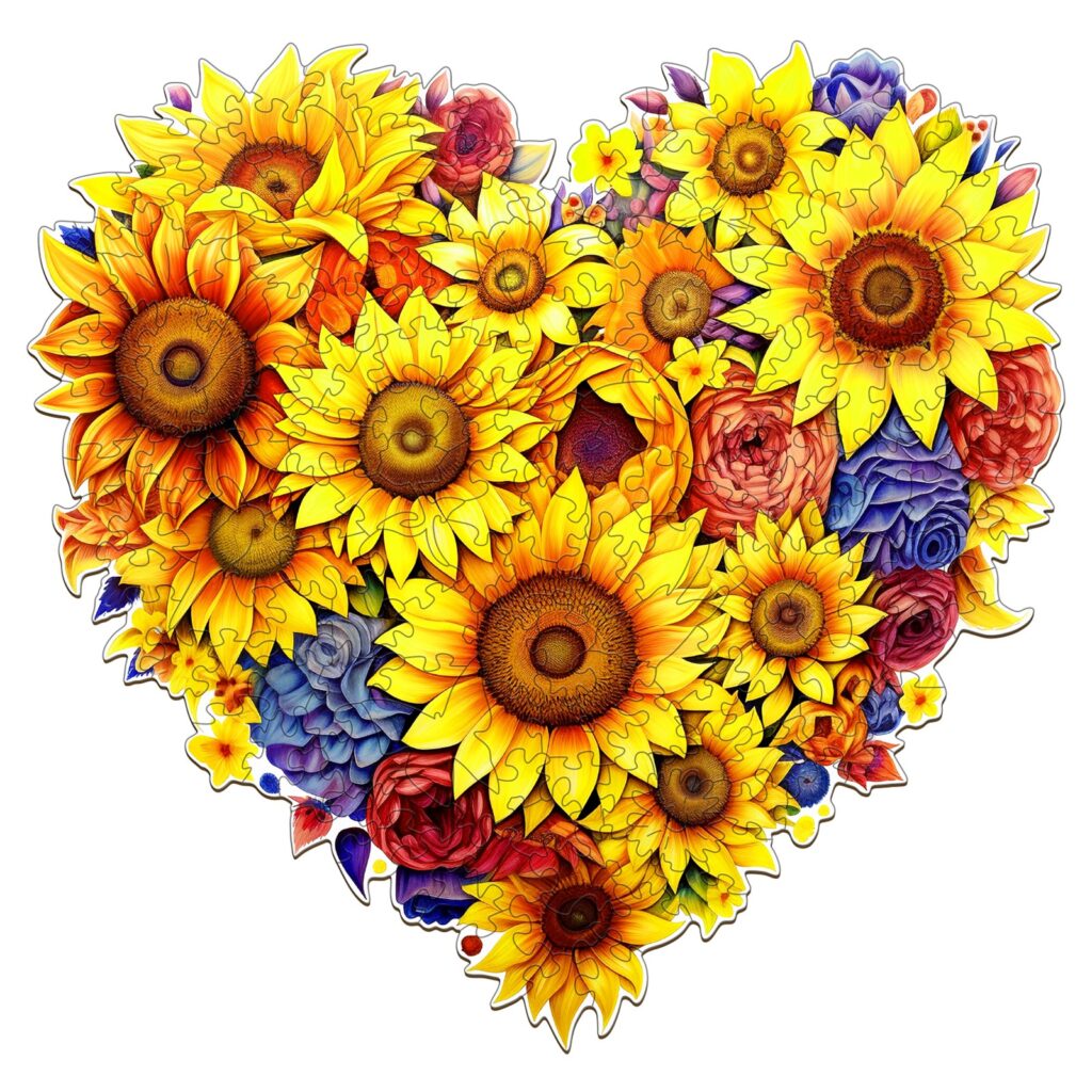 Wooden Jigsaw Puzzle – Blooming Sunflowers 66db121077b06