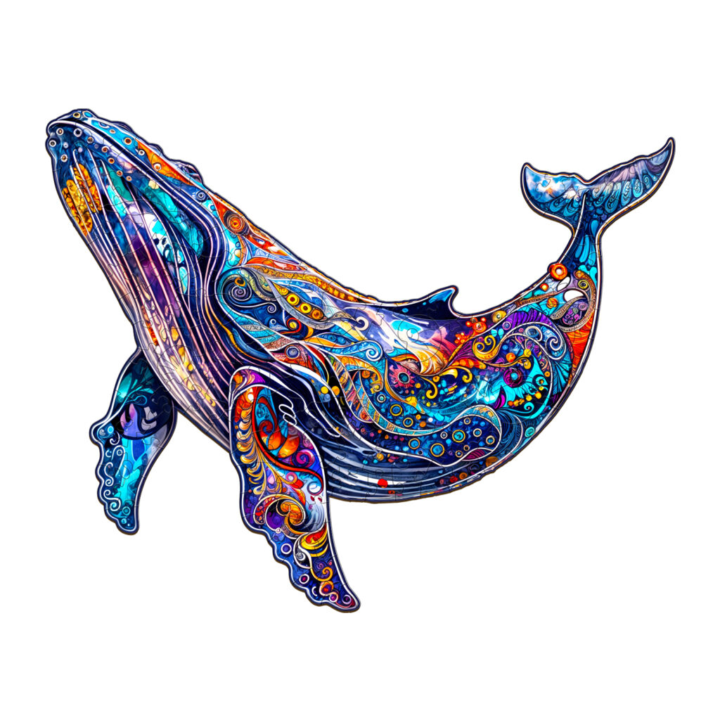 Wooden Jigsaw Puzzle – Blue Whale 66e56c52f261c