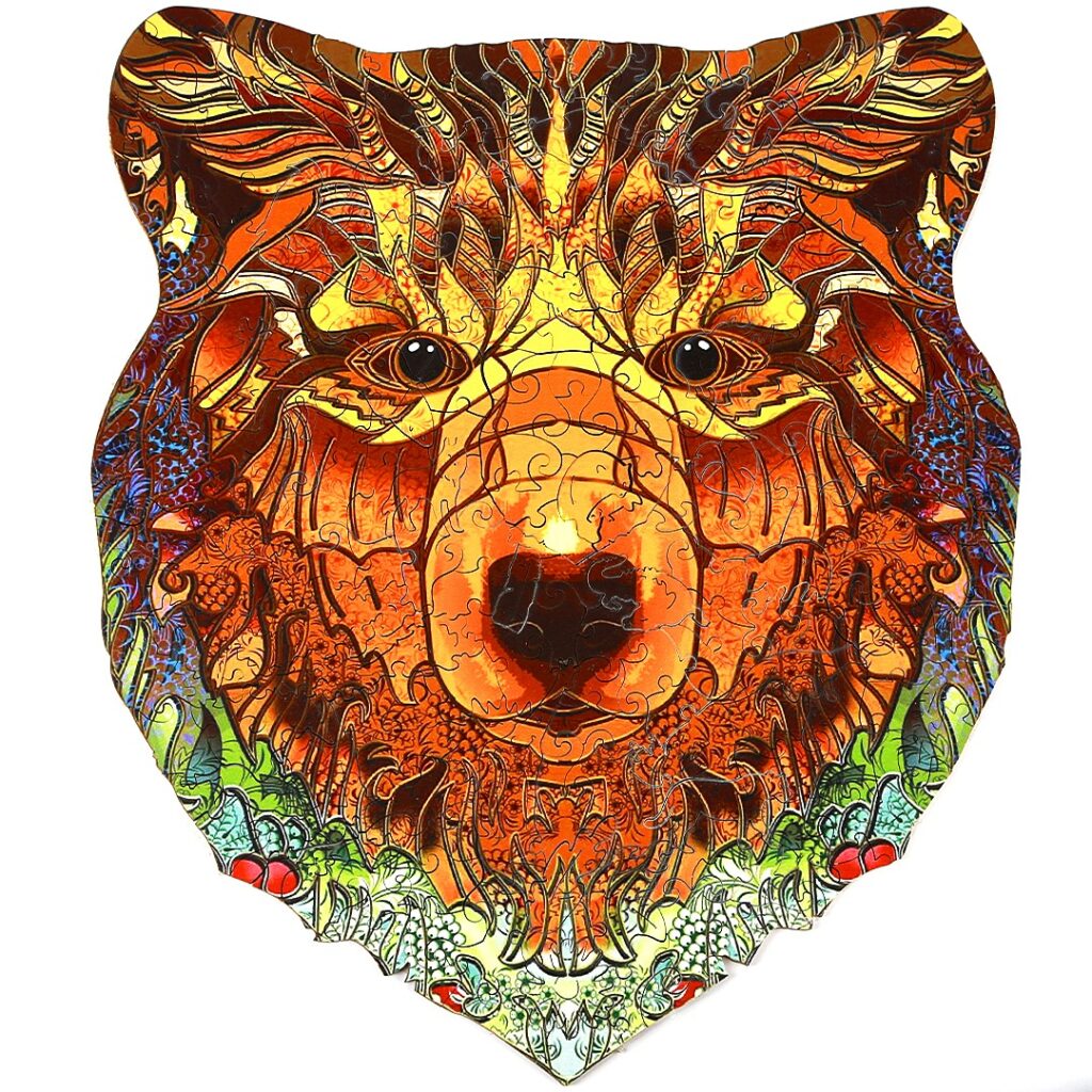 Wooden Jigsaw Puzzle-BOLD BEAR 66ece0302ee2c
