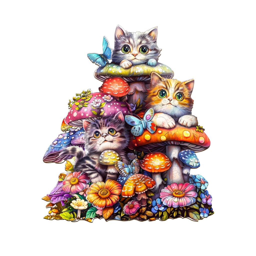 Wooden Jigsaw Puzzle – Cat Family 2 66e03a10a34f2