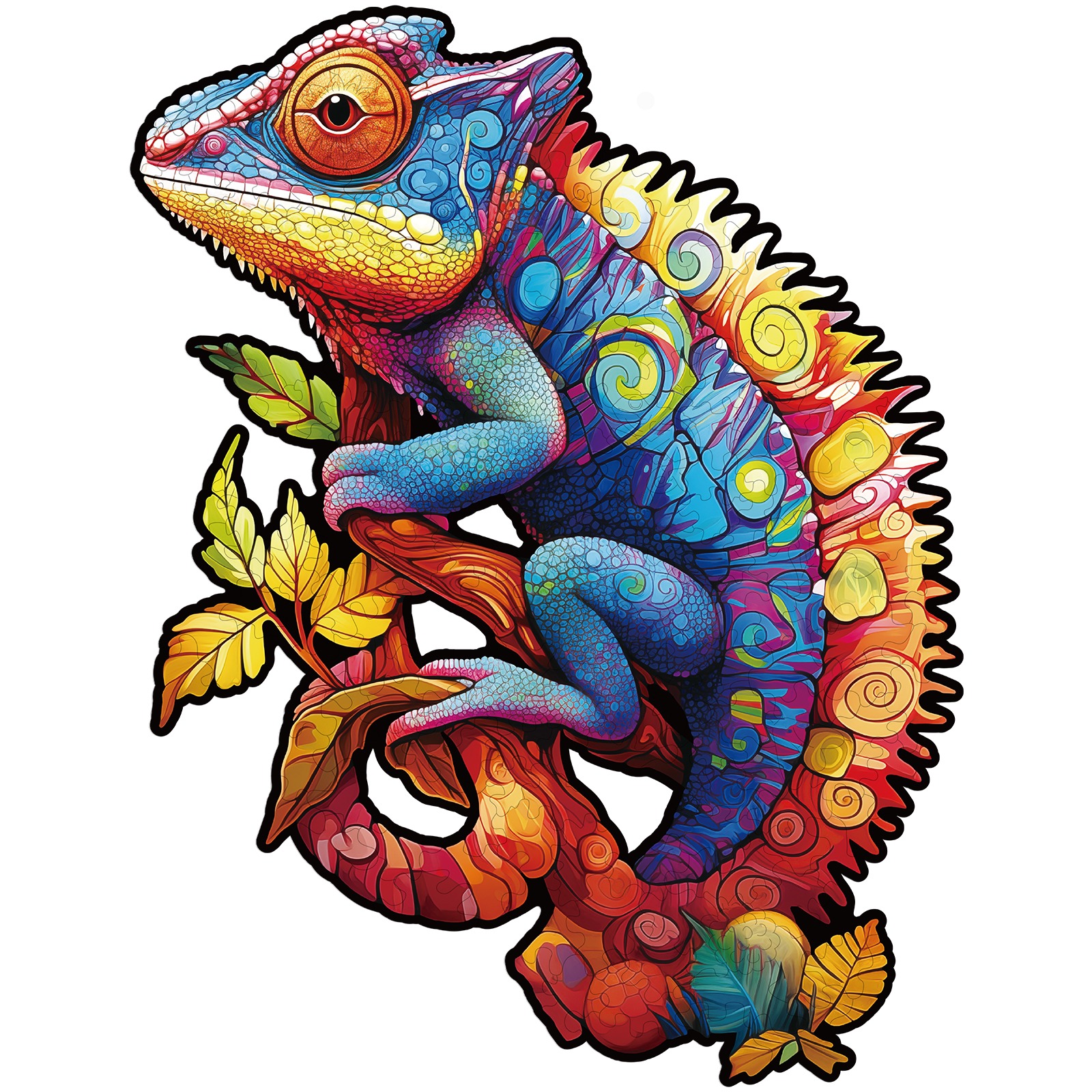 Read more about the article Wooden Jigsaw Puzzle-Colorful Chameleon 66ef031a3c6f2