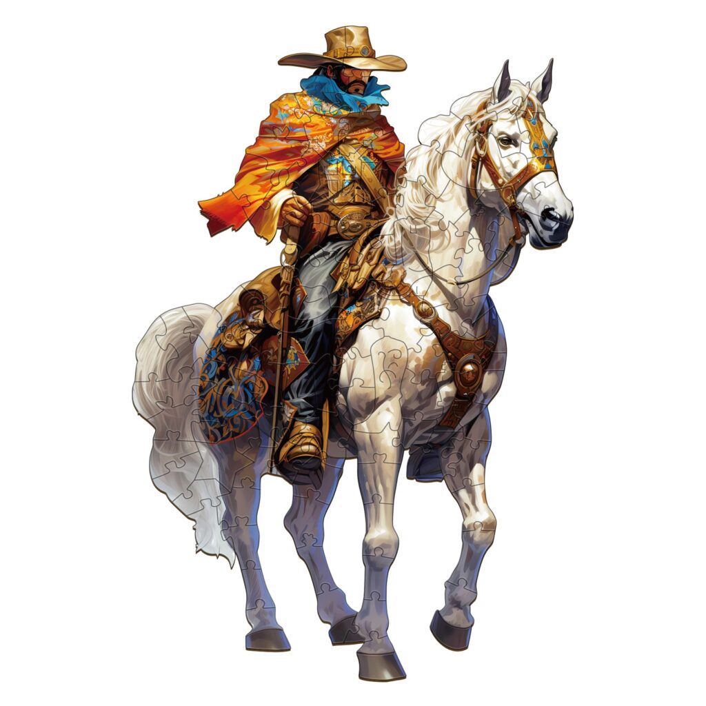 Wooden Jigsaw Puzzle – Cowboy 66eee3ac74cfa