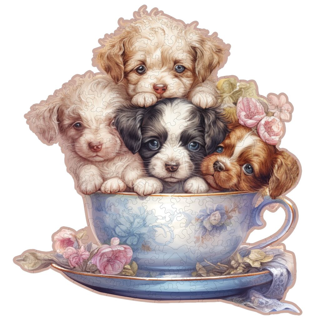 Wooden Jigsaw Puzzle-Cute Puppy 66e82992209b5