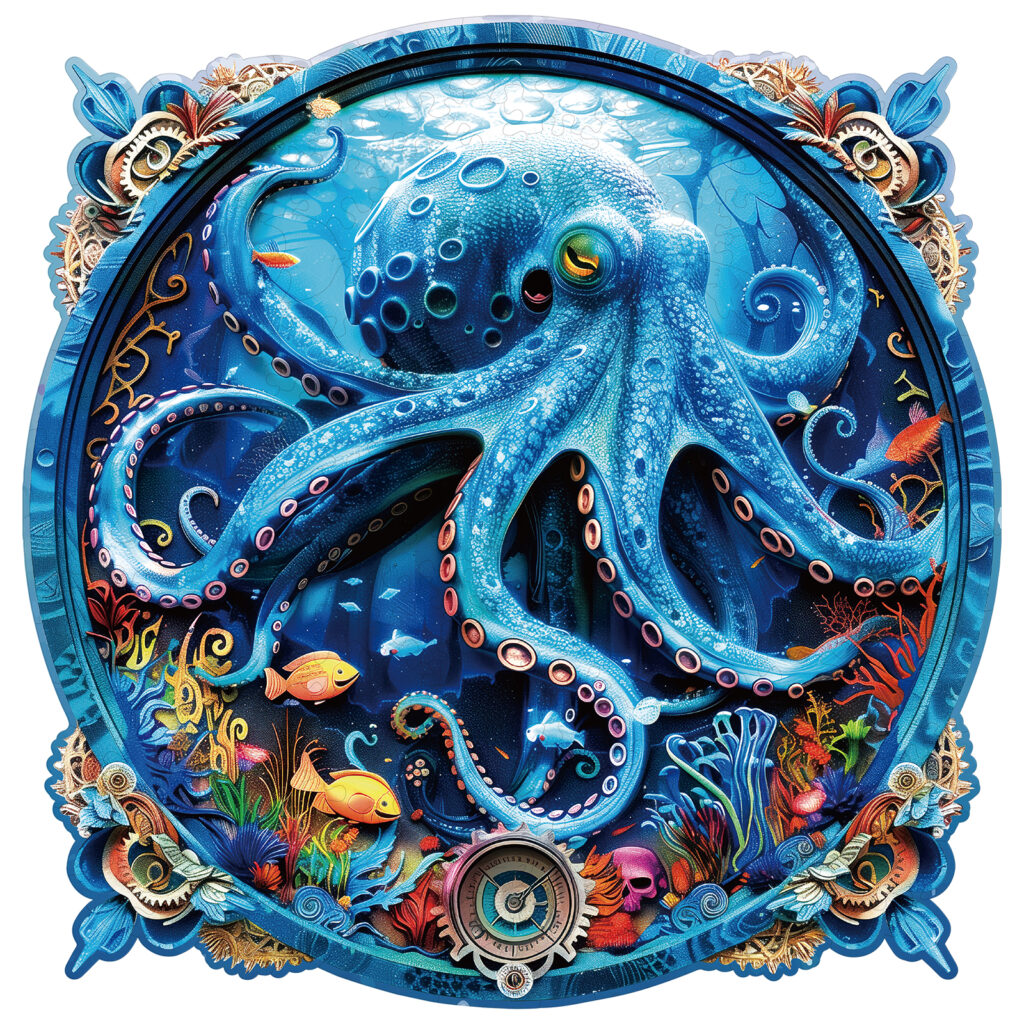 Wooden Jigsaw Puzzle – Deep-sea Octopus 66d8dacc06f77