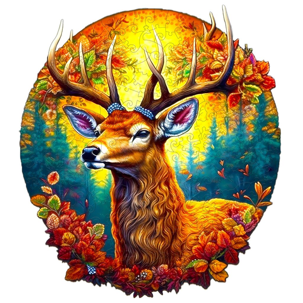 Wooden Jigsaw Puzzle-DEER OF LIFE-1 66eeba6c60eb8