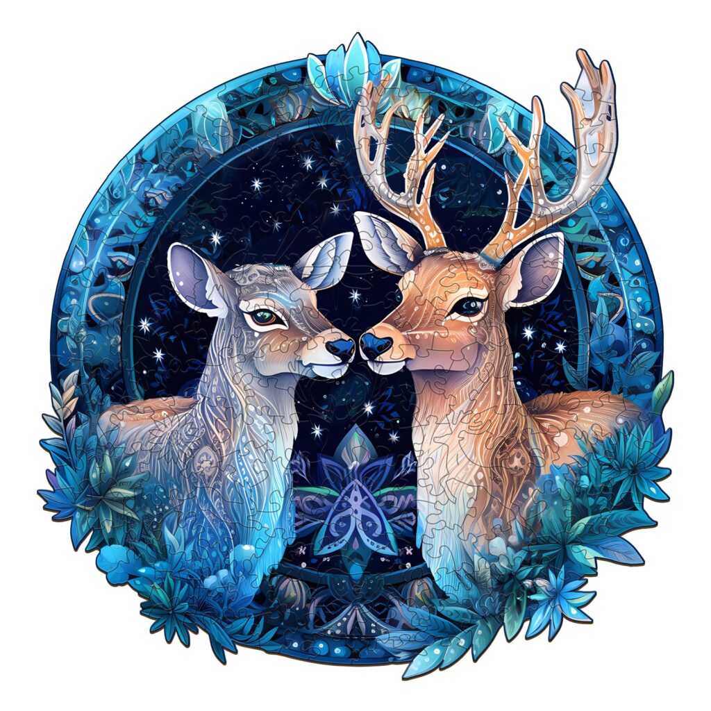 Wooden Jigsaw Puzzle – Deer Patron Saint 66de9d8a38534
