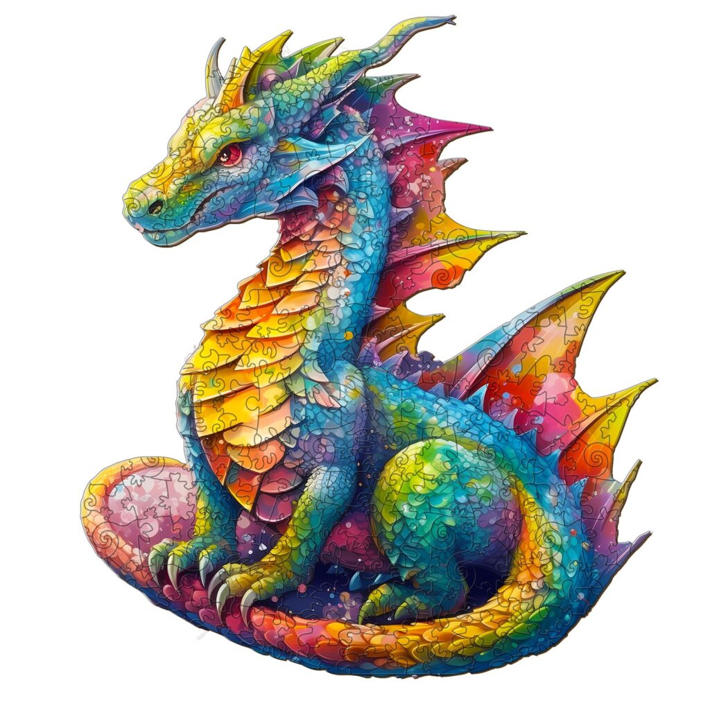 Wooden Jigsaw Puzzle-Dragon 66e3540ab1b91