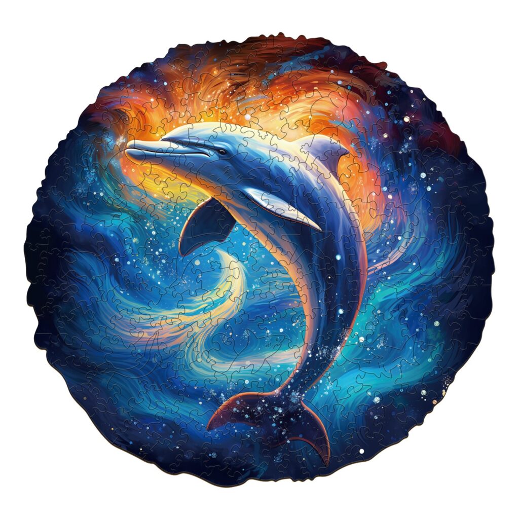 Wooden Jigsaw Puzzle- Dream dolphin 66d994c578bcc
