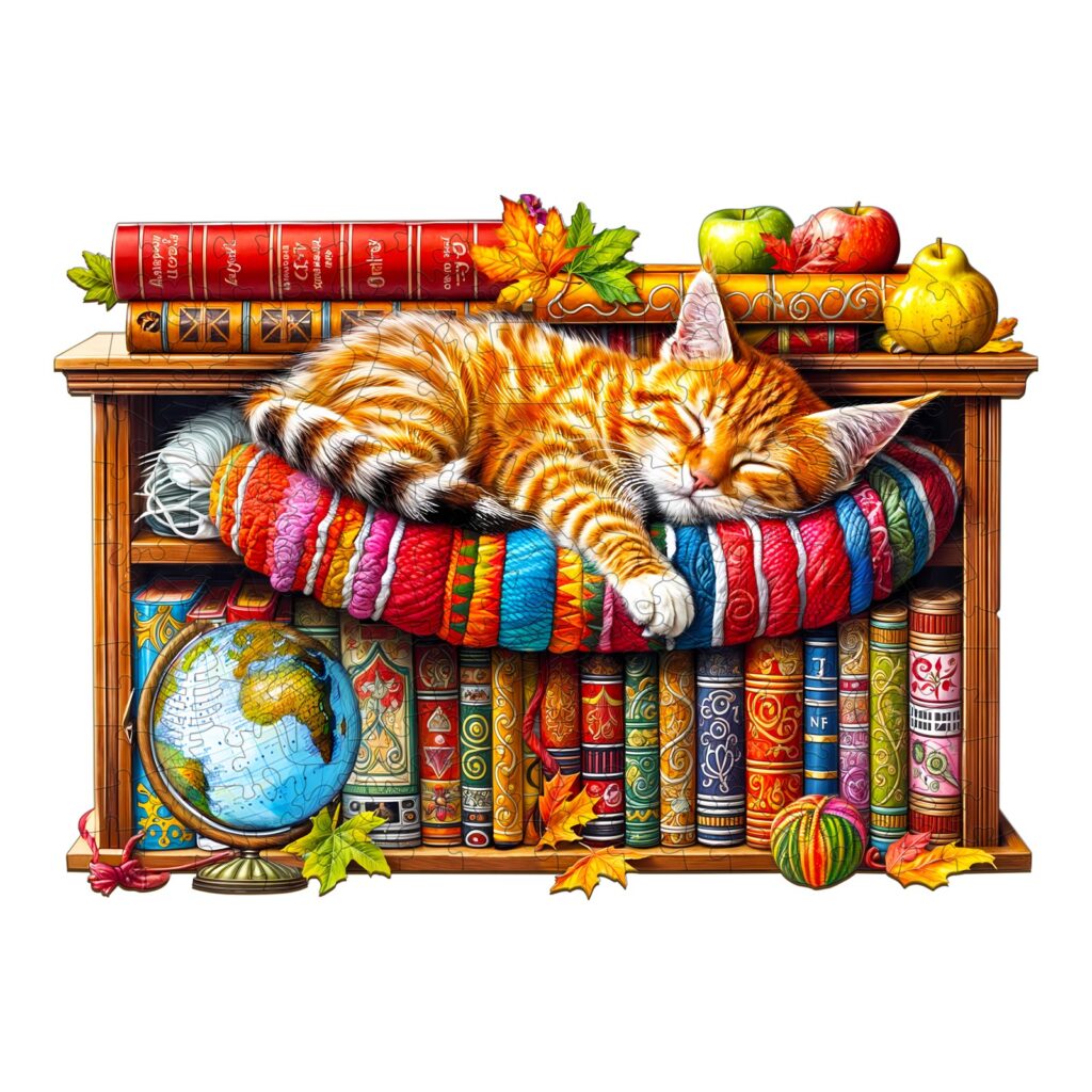 Wooden Jigsaw Puzzle – Dreamy Tabby Cat 1 66dd3ee7e8fc1