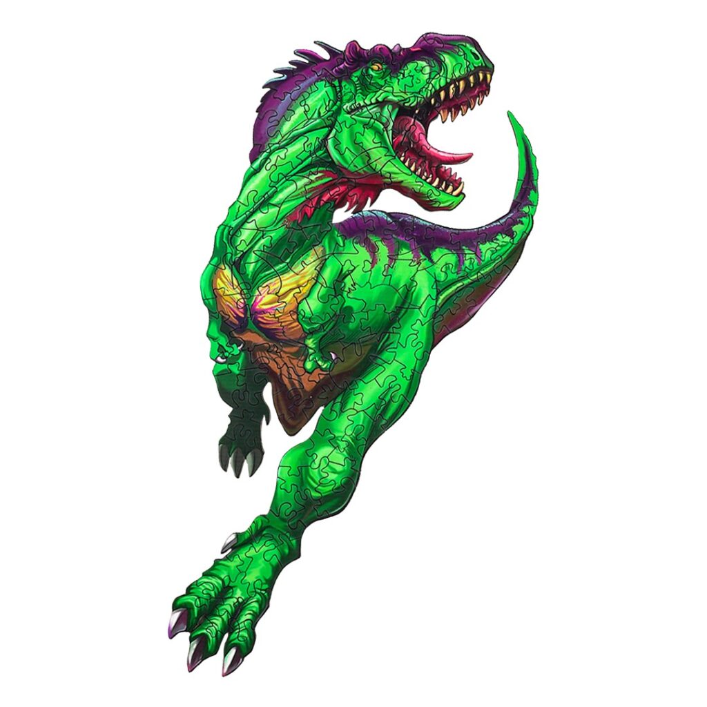 Wooden Jigsaw Puzzle-FEROCIOUS T-REX 66eb961755253