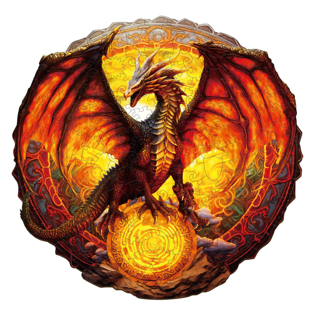 Wooden Jigsaw Puzzle – Fiery Dragon 66ec267de0d5a
