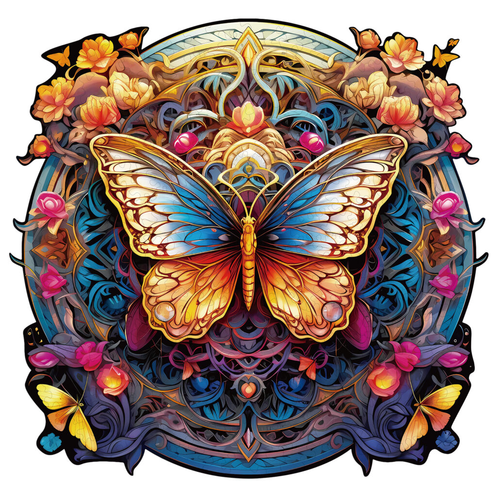 Wooden Jigsaw Puzzle – Flapping butterfly 66da819ac11a8