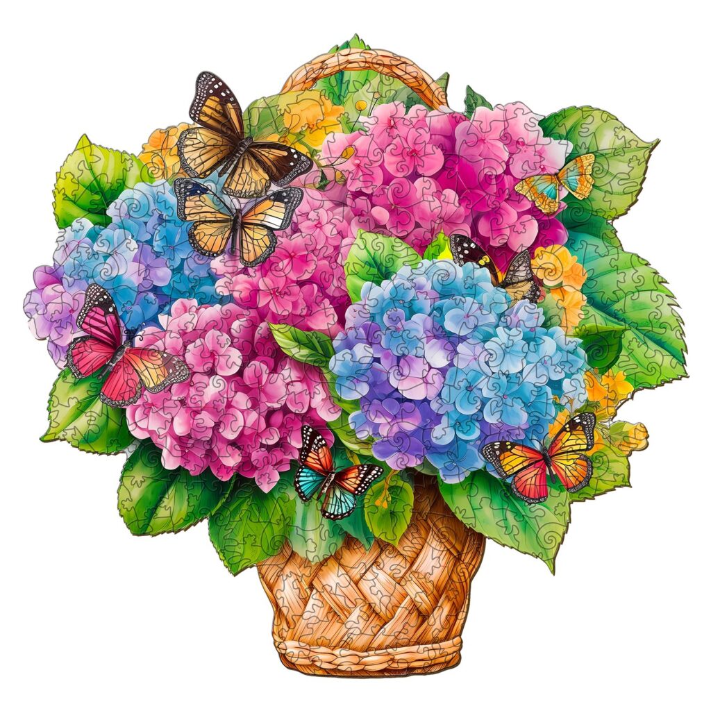 Wooden Jigsaw Puzzle-Flower Basket 2 66de69e169b03