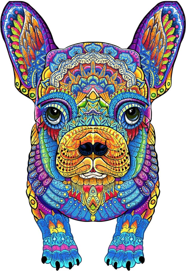 Wooden Jigsaw Puzzle-FRENCH BULLDOG 66d82394b3818