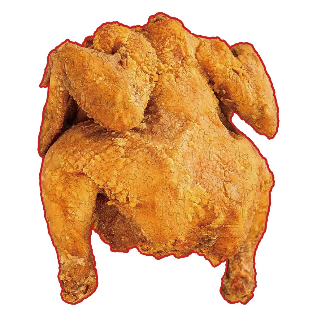 Wooden Jigsaw Puzzle-Fried Chicken 66e4faf203b16