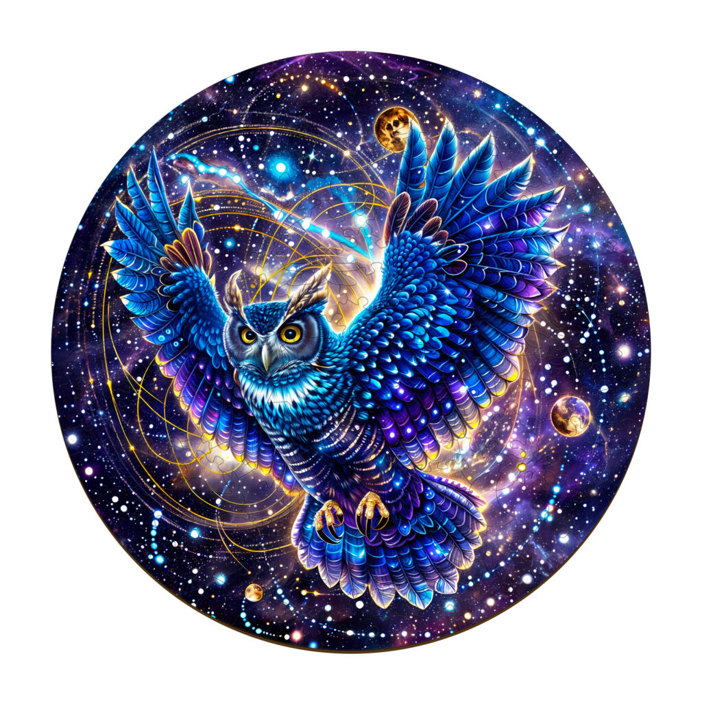 Wooden Jigsaw Puzzle-Galaxy Owl 66ec3b2d5dd3c