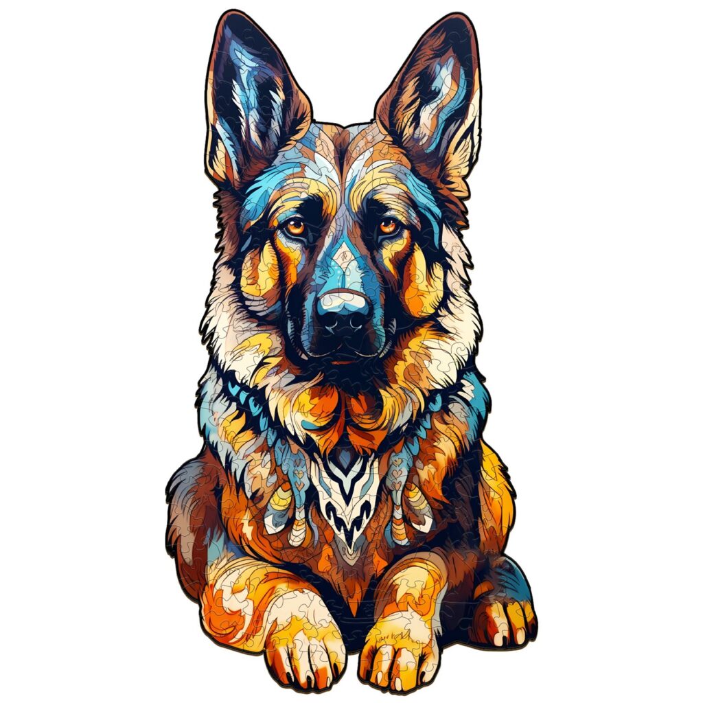 Wooden Jigsaw Puzzle-German Shepherd 66e6ac1920b7a