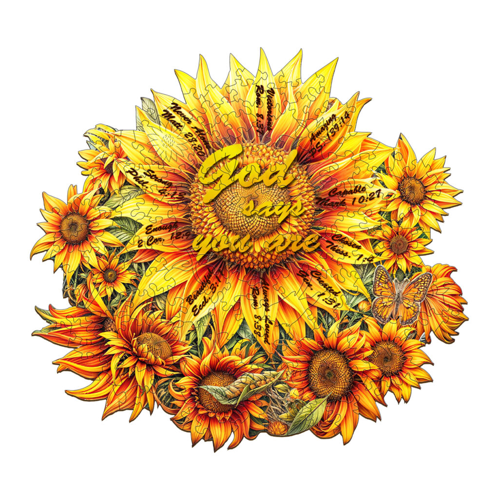 Wooden Jigsaw Puzzle – God’s Sunflower 66da1029e7321