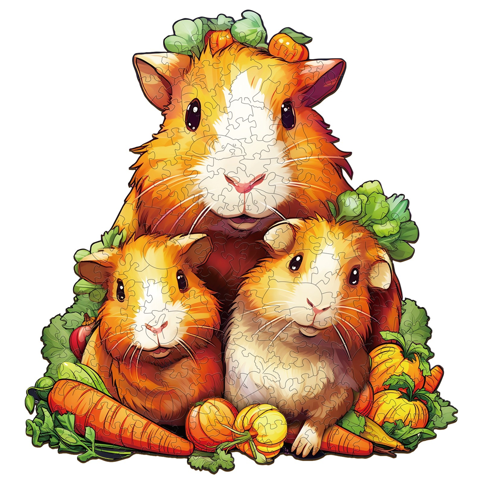 Read more about the article Wooden Jigsaw Puzzle-Guinea Pig Family 66ebaace69e34