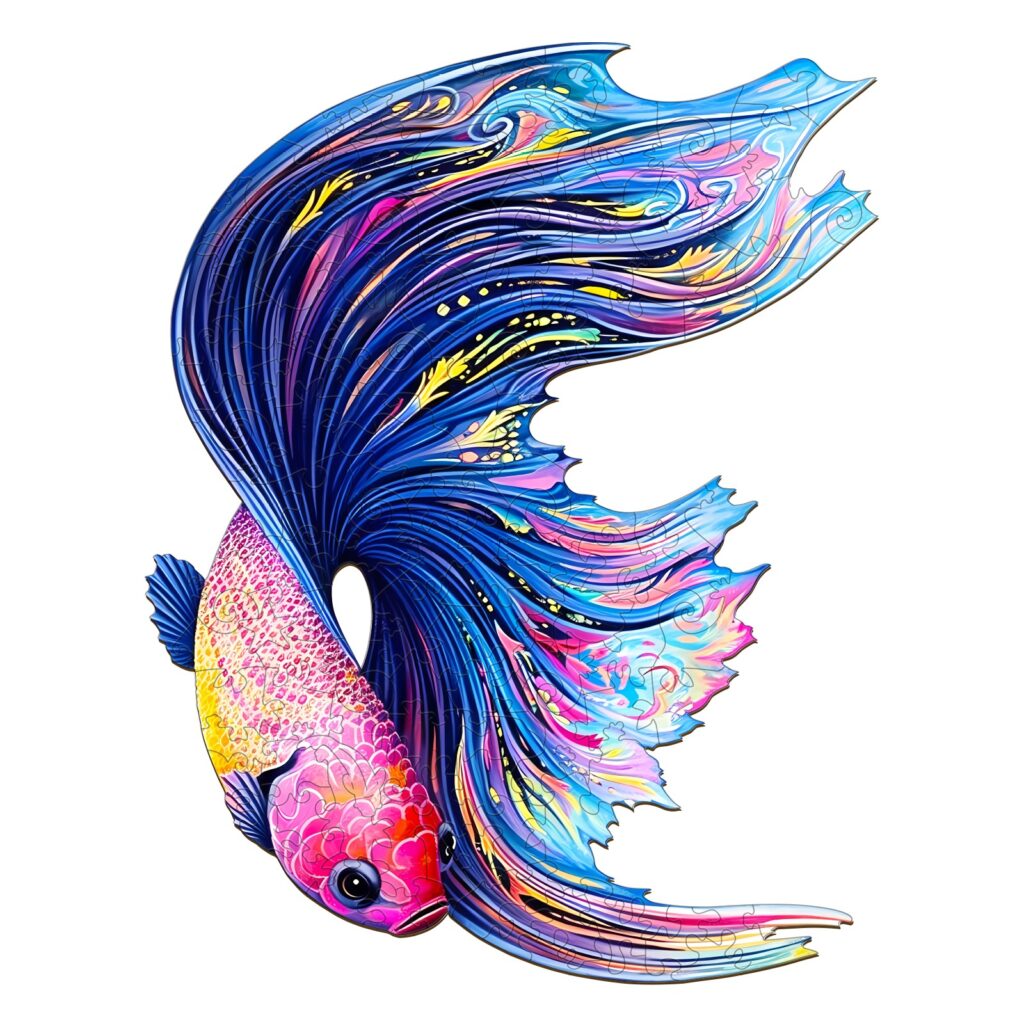 Wooden Jigsaw Puzzle-half moon betta 66ee1585ea07f