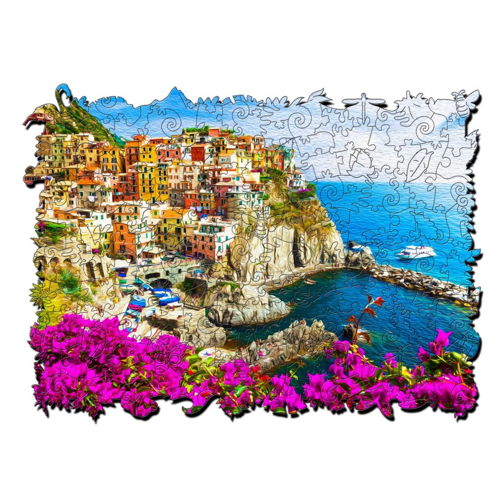 Wooden Jigsaw Puzzle-ITALIAN RIVIERA 66eabda5b45ab